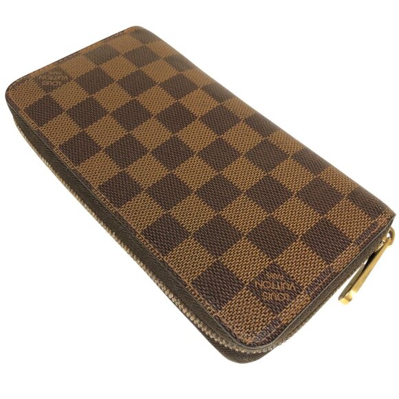 Authentic Louis Vuitton Zippy Damier Ebene Leather Wallet jp170-111725 - Picture 3 of 16
